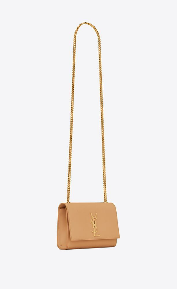 SAINT LAURENT Logo Plaque Mini Shoulder Handbag