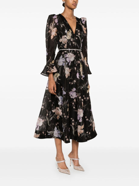 ZIMMERMANN Eden Floral Midi Dress