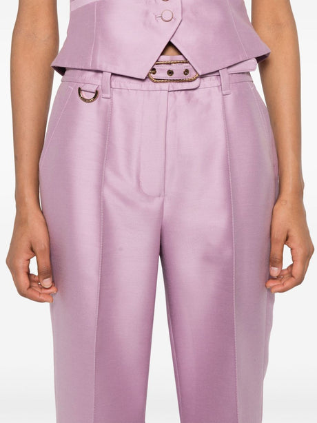 ZIMMERMANN Chic Lilac Trousers for Women - FW24 Collection