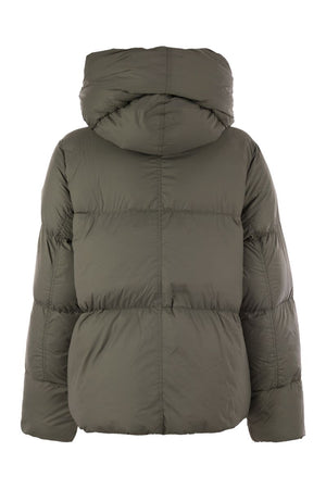 CANADA GOOSE Women's Oversized Down Jacket with Wrap Hood - Hip Length