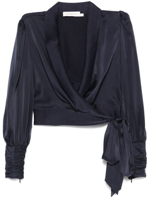 ZIMMERMANN Silk Wrap Top