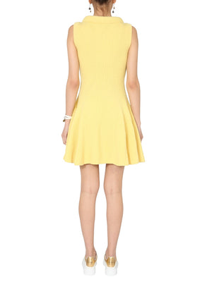 ALEXANDER McQUEEN Chic Sleeveless Mini Dress with Boat Neck