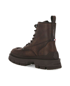 MONCLER HEVEA CITY LACED HIGH TOP BOOTS