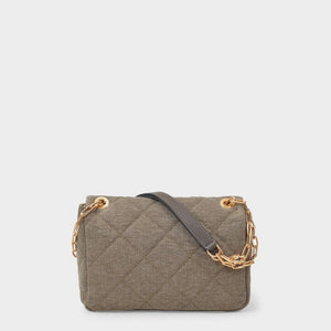 VANESSA BRUNO	 Mini Handbag with Linen Design