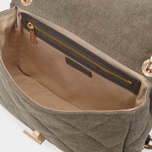 VANESSA BRUNO	 Mini Handbag with Linen Design