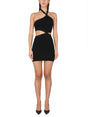 T BY ALEXANDER WANG Asymmetrical Neckline Mini Dress