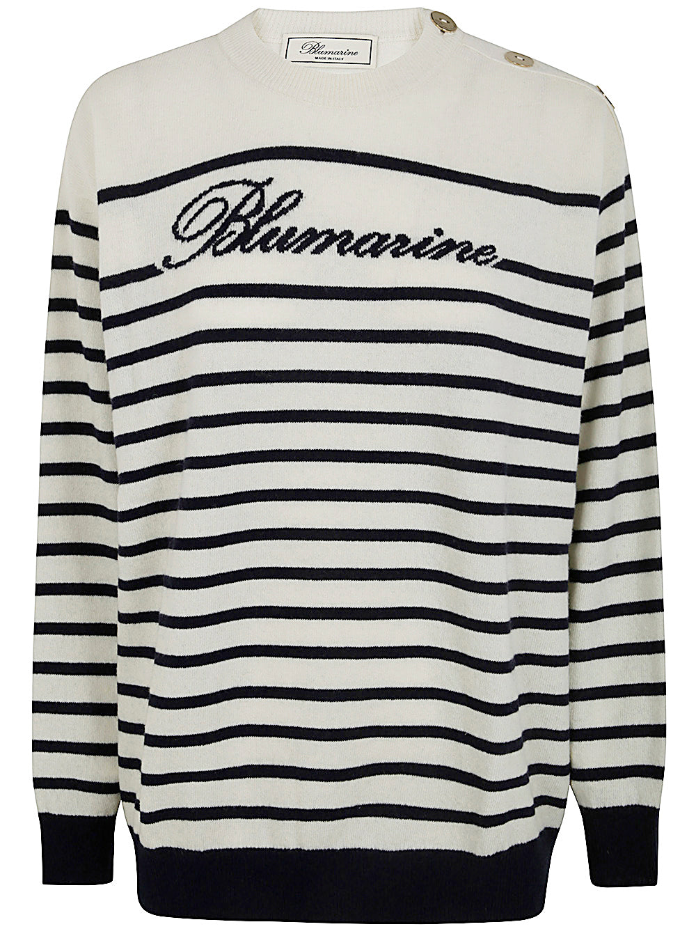 BLUMARINE Ribbed Crewneck Sweater for Women - FW24 Edition