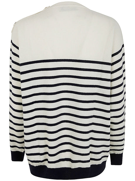 BLUMARINE Ribbed Crewneck Sweater for Women - FW24 Edition