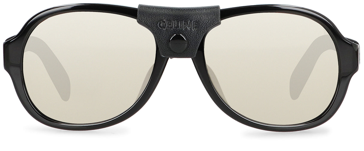 CELINE Sleek Black Frame Mini Sunglasses