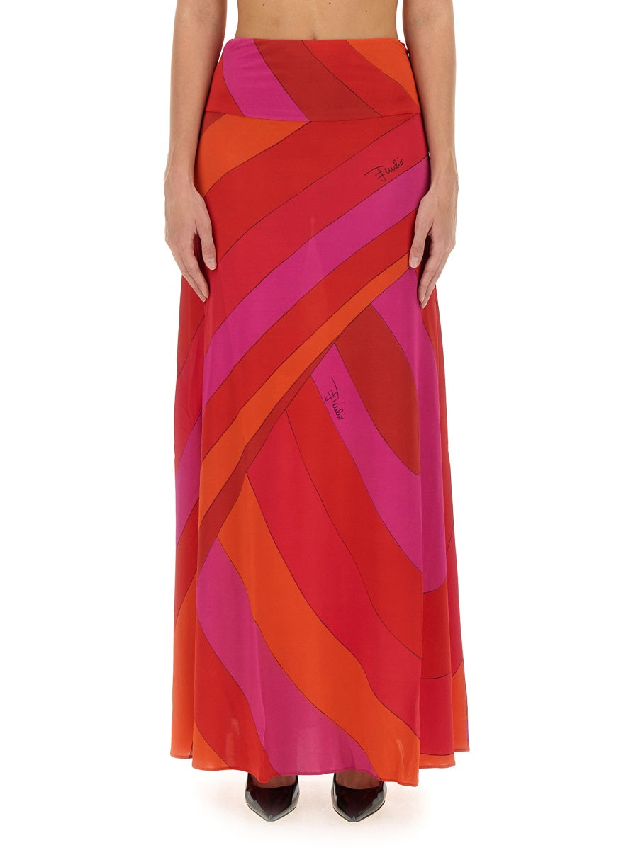 EMILIO PUCCI Slim Fit Long Skirt - Size 40