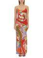 EMILIO PUCCI Elegant Long Silk Dress - Size 38 IT