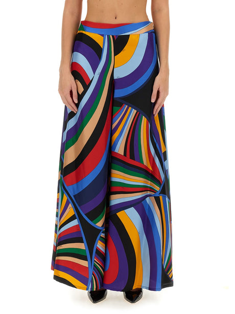 EMILIO PUCCI Elegant Regular Fit Silk Pants - Size 40