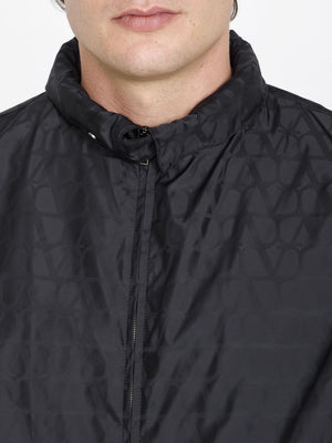 VALENTINO Iconic Nylon Windbreaker with Drawstring Hood - Slim Fit (Size IT 50)