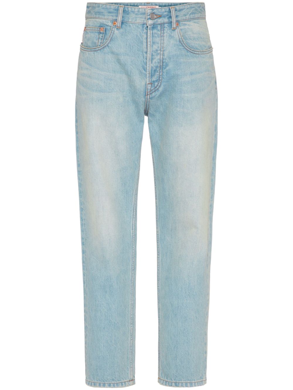 VALENTINO Men's Light Blue Tapered Jeans