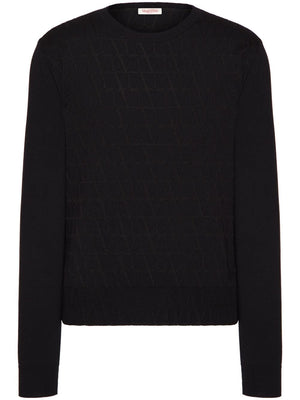 VALENTINO Monogram Wool Jumper