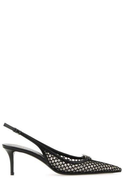 VALENTINO Elegant Vlogo Moon Slingback 60mm