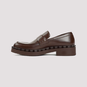 VALENTINO GARAVANI Studded Leather M-Way Loafers for Men