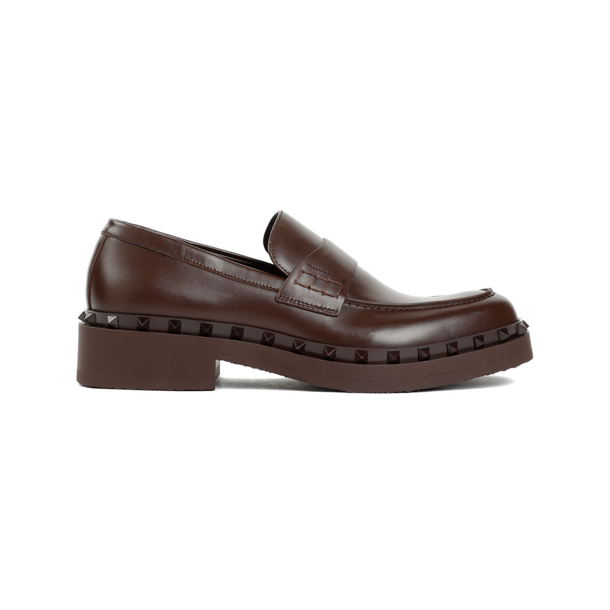 VALENTINO GARAVANI Studded Leather M-Way Loafers for Men