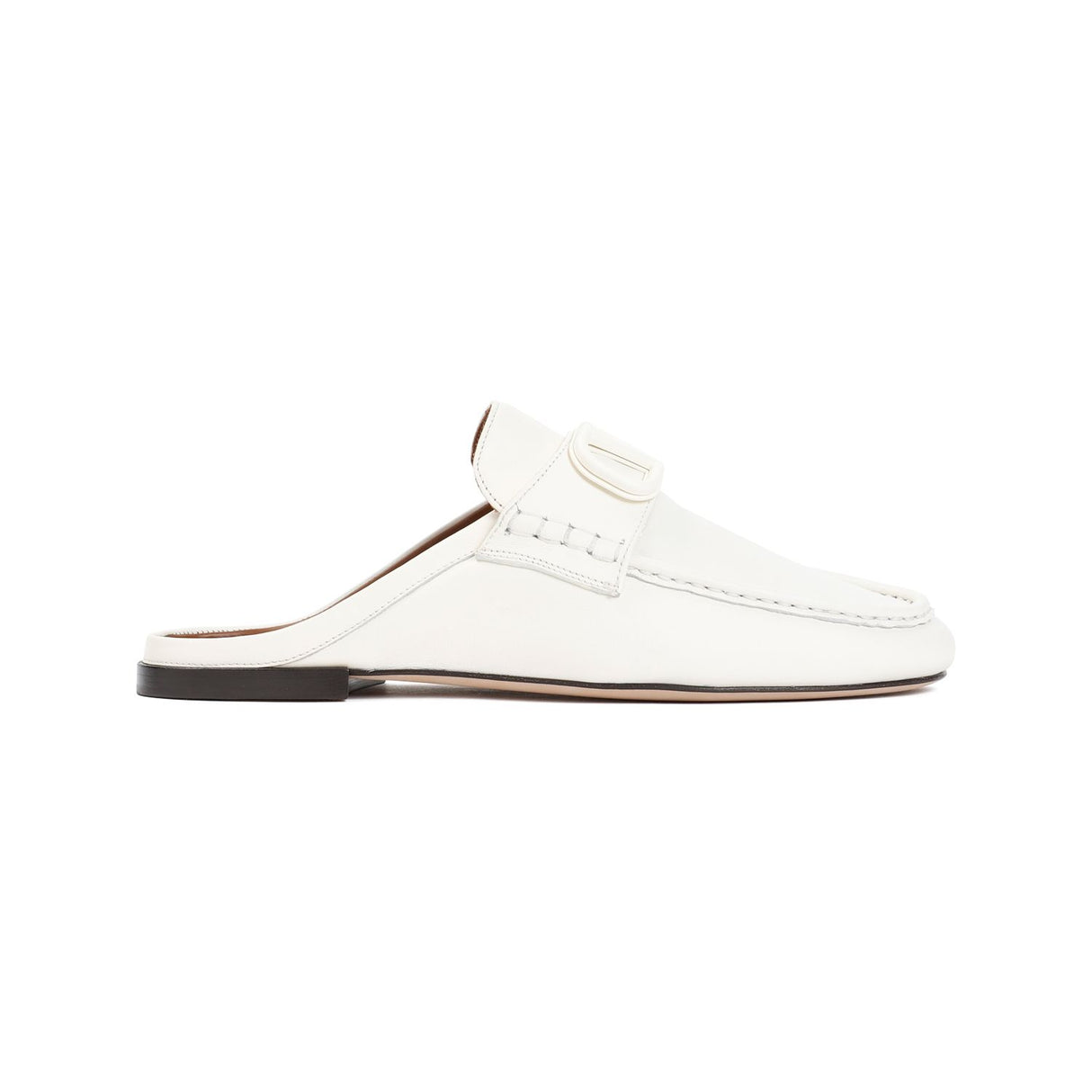 VALENTINO GARAVANI Signature V Logo Leather Slip-On Shoes for Men