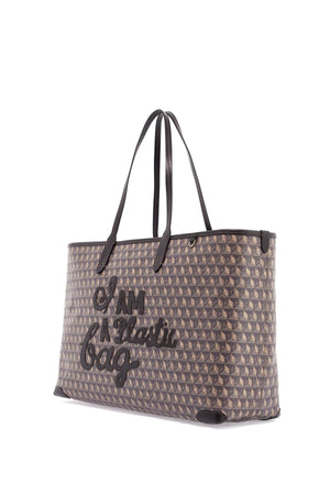 ANYA HINDMARCH I Am A Plastic Zip Motif Tote Handbag