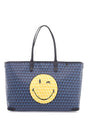 ANYA HINDMARCH Winking Face Zipped Tote Handbag