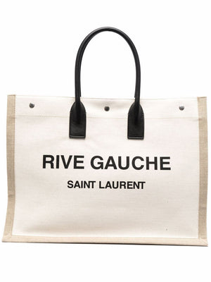 SAINT LAURENT Canvas Tote Handbag - 48cm x 36cm x 16cm