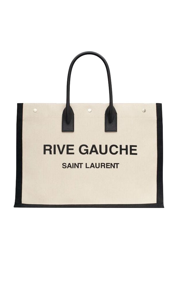 SAINT LAURENT Rive Gauche Print Mini Tote Handbag