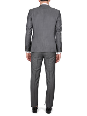 ZEGNA Classic Tailored Suit with Mirror Lapels - Men's Slim Fit