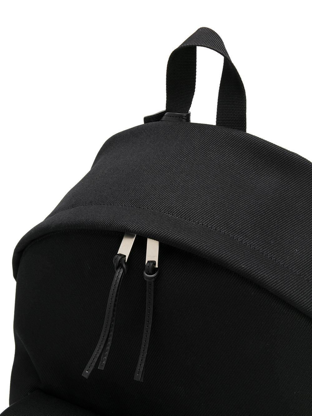 SAINT LAURENT City Backpack with Embroidered and Leather Trim - Mini Size