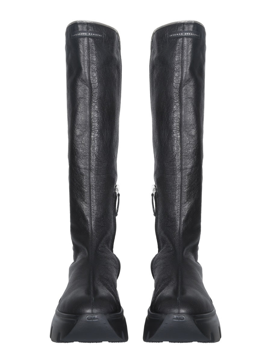 GIUSEPPE ZANOTTI Zip Apocalypse Boots with 6 cm Heel