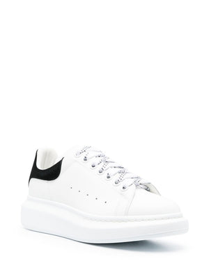 ALEXANDER MCQUEEN Contrasting Suede Women's Sneakers with Thick Sole