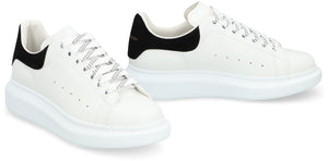 ALEXANDER MCQUEEN Chunky Leather Sneakers with Contrast Heel Insert