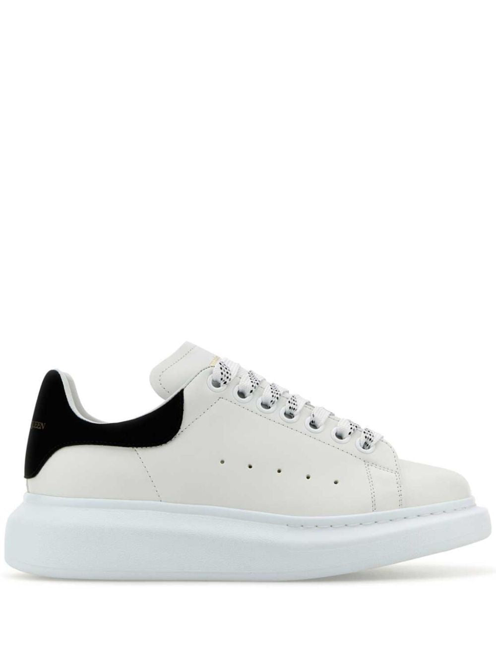 ALEXANDER MCQUEEN Chunky Leather Sneakers with Contrast Heel Insert