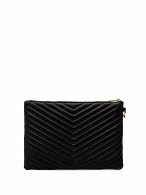 SAINT LAURENT Quilted Leather Tablet Sleeve