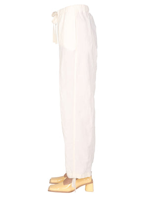 JIL SANDER Drawstring Trousers with Regular Waist for Women