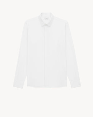 SAINT LAURENT Men's Cotton Short Sleeve Shirt