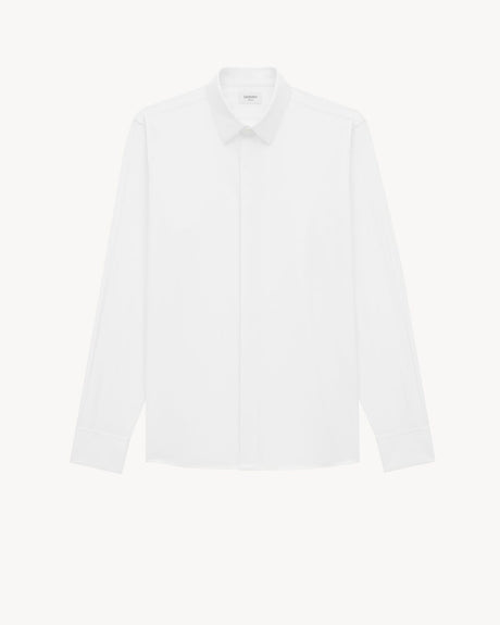 SAINT LAURENT Men's Cotton Short Sleeve Shirt