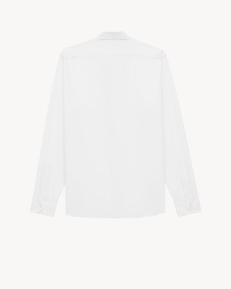 SAINT LAURENT Men's Cotton Short Sleeve Shirt