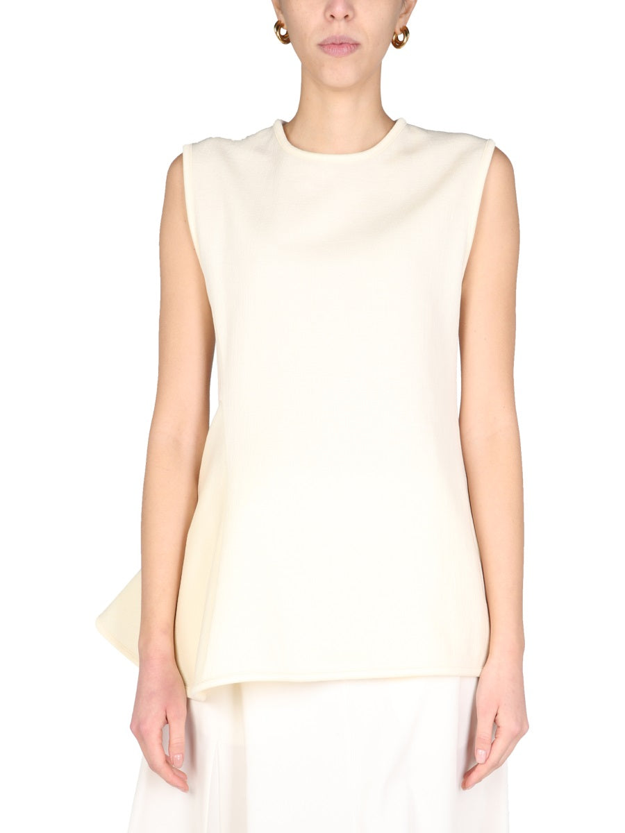 JIL SANDER Elegant Round Neck Top for Women