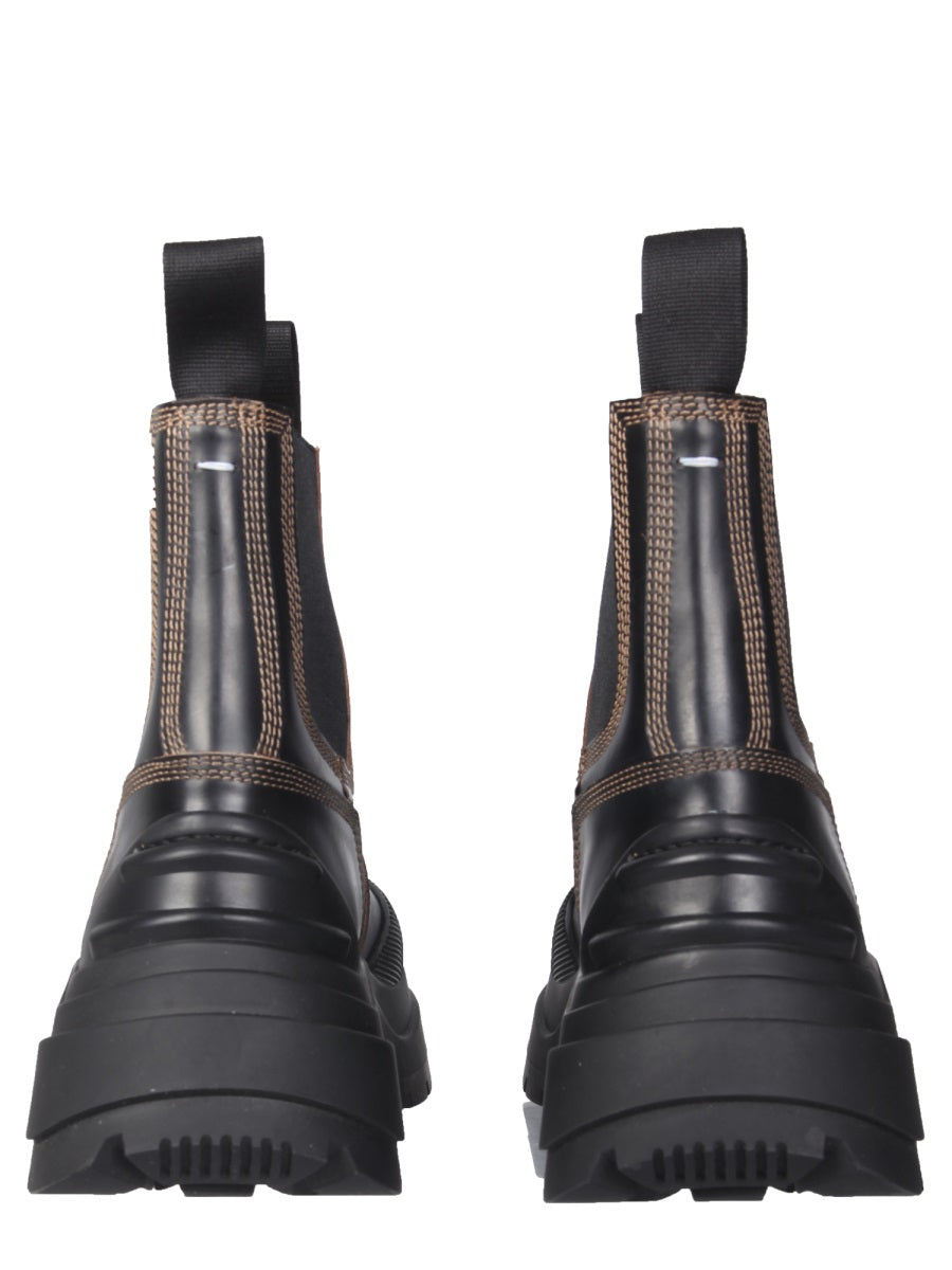 MAISON MARGIELA Chunky Chelsea Boots with Oversized Rubber Sole