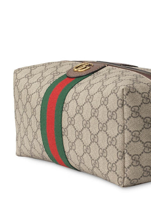 GUCCI Leather Toiletry Case - 26CM x 13CM x 12CM