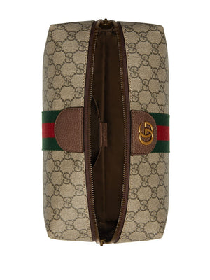 GUCCI Leather Toiletry Case - 26CM x 13CM x 12CM