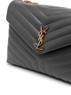 SAINT LAURENT Stormy LouLou Plaque Shoulder Handbag for Women | SS23 Collection