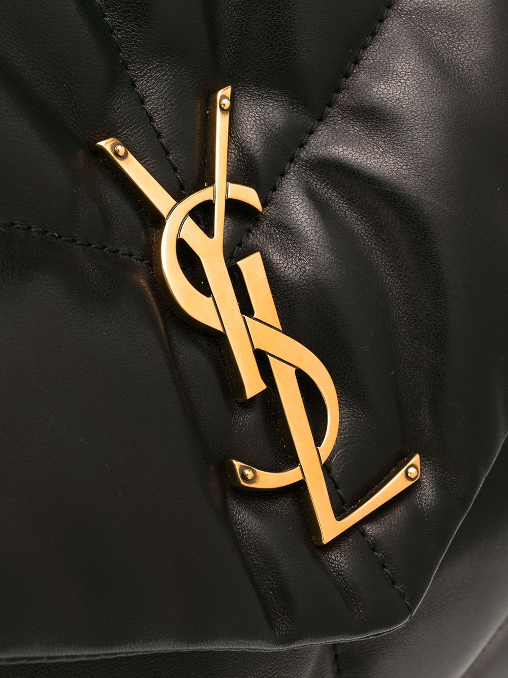 SAINT LAURENT Mini Monogram Puffer Shoulder Handbag