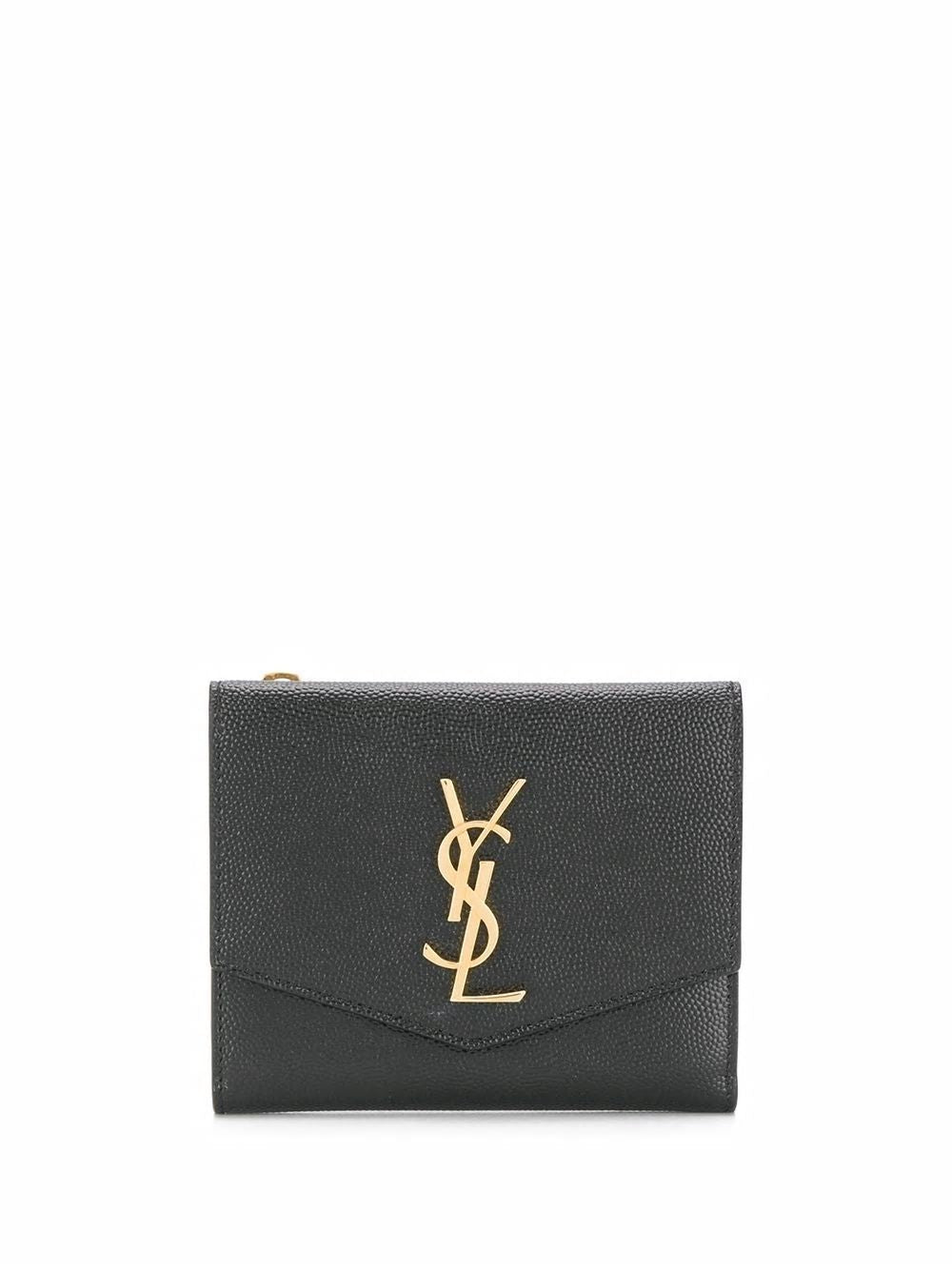 SAINT LAURENT Uptown Mini Calfskin Wallet