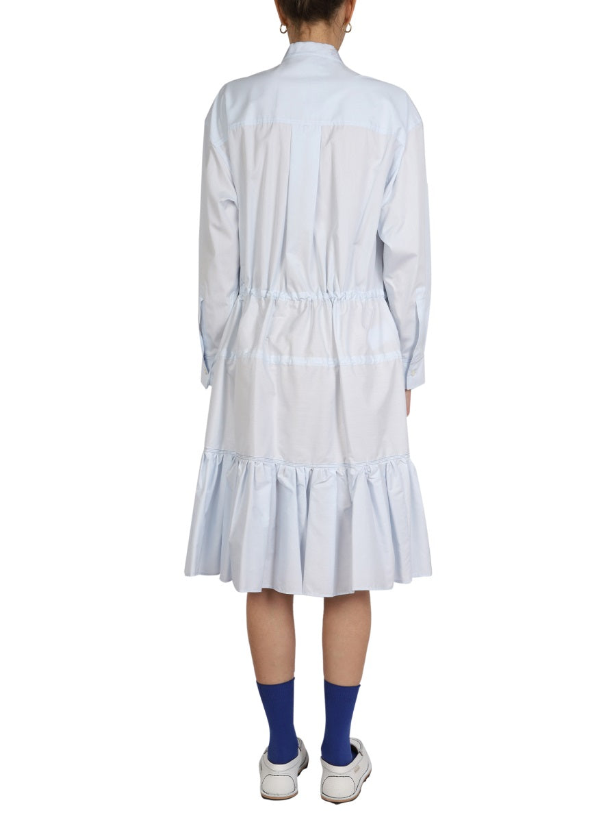 MARNI Mandarin Collar Mini Chemisier Dress for Women