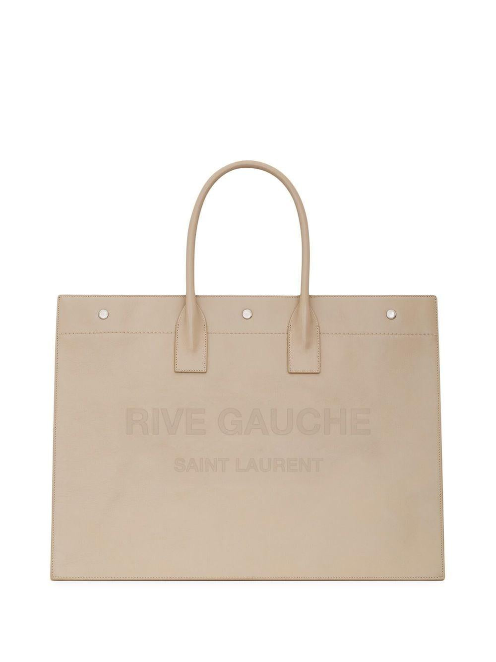 SAINT LAURENT Rive Gauche Print Mini Tote Handbag