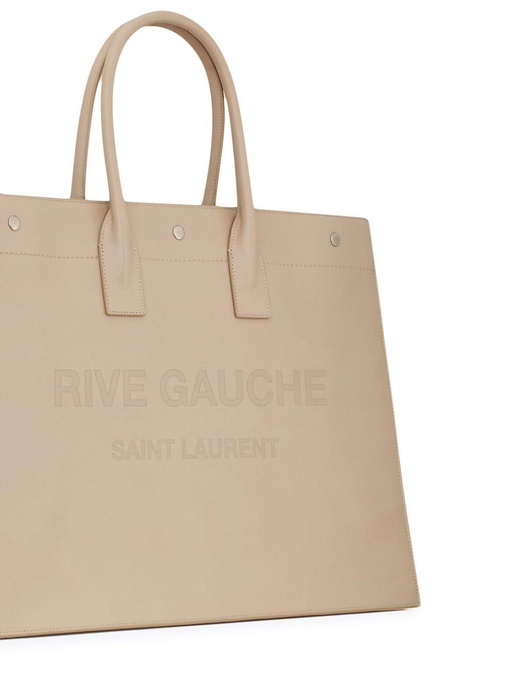 SAINT LAURENT Rive Gauche Print Mini Tote Handbag