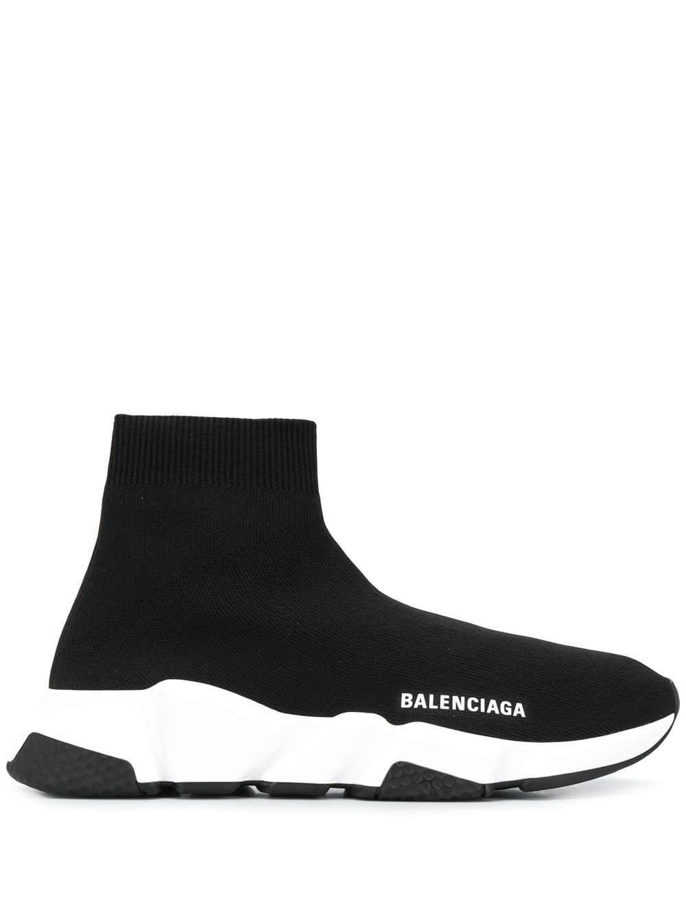 BALENCIAGA 女性用ブラックアーモンドトゥスピードスニーカー - SS24コレクション