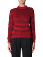 SAINT LAURENT Regular Fit Crew Neck Sweater